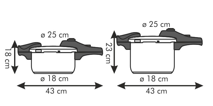 Скороварка BIO EXCL.+ DUO, 4.0 a 6.0 л Скороварка BIO EXCL.+ DUO, 4.0 a 6.0 л