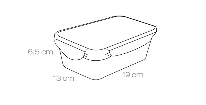 Контейнер FRESHBOX 1.0 л, прямоугольный Контейнер FRESHBOX 1.0 л, прямоугольный