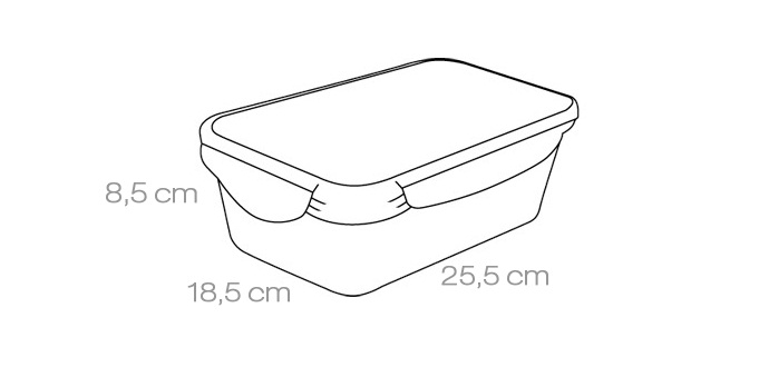 Контейнер FRESHBOX 2.5 л, прямоугольный Контейнер FRESHBOX 2.5 л, прямоугольный