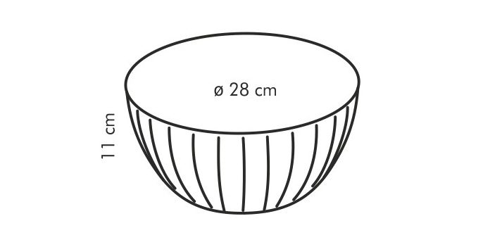Миска пластиковая DELICIA d 28 см, 5,0л Миска пластиковая DELICIA d 28 см, 5,0л