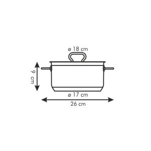 Кастрюля HOME PROFI с крышкой d 18 см 2,0л Кастрюля HOME PROFI с крышкой d 18 см 2,0л