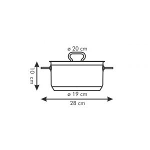 Кастрюля HOME PROFI с крышкой d 20 см 3,0л Кастрюля HOME PROFI с крышкой d 20 см 3,0л