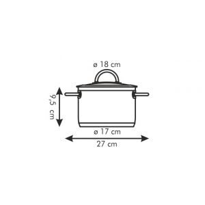 Кастрюля VISION d 18 см с крышкой, 2,0 л Кастрюля VISION d 18 см с крышкой, 2,0 л