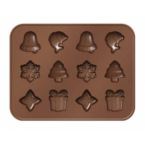 Формочки для шоколада DELICIA SILICONE, рождественские мотивы Формочки для шоколада DELICIA SILICONE, рождественские мотивы