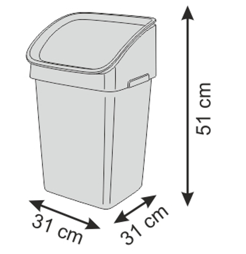 Мусорное ведро CLEAN KIT 21 л Мусорное ведро CLEAN KIT 21 л