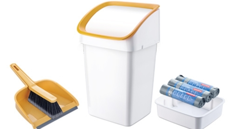 Мусорное ведро CLEAN KIT 21 л, со щеткой, совком и мешками Мусорное ведро CLEAN KIT 21 л, со щеткой, совком и мешками