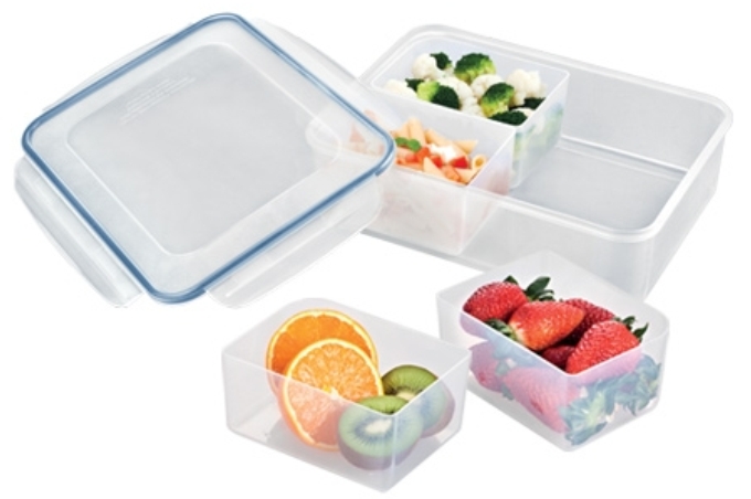 Контейнер FRESHBOX, 3,7 л, прямоугольный, 4 миски Контейнер FRESHBOX, 3,7 л, прямоугольный, 4 миски