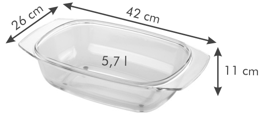 Жаровня глубокая DELICIA Glass 42 см Жаровня глубокая DELICIA Glass 42 см