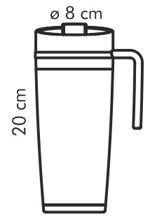 Дорожная термокружка CONSTANT 0,4 л, нерж.сталь Дорожная термокружка CONSTANT 0,4 л, нерж.сталь