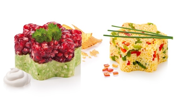 Формочки для придания блюдам формы PRESTO FoodStyle, цветы, 2 шт Формочки для придания блюдам формы PRESTO FoodStyle, цветы, 2 шт