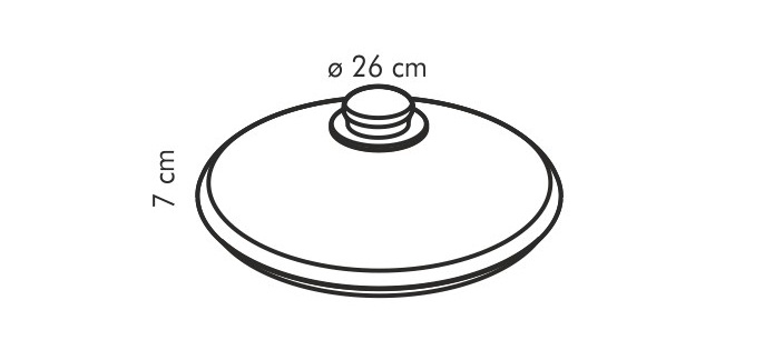 Стеклянная крышка UNICOVER, ø 26 см, Стеклянная крышка UNICOVER, ø 26 см,