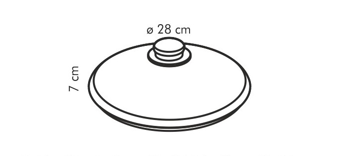 Стеклянная крышка UNICOVER, ø 28 см, Стеклянная крышка UNICOVER, ø 28 см,