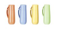 Термос с кружкой FAMILY COLORI 0.5 л, оранжевый,красный, зеленый