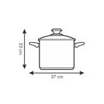 Кастрюля высокая PRESTO с крышкой, d 24 см, 7 л