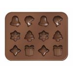 Формочки для шоколада DELICIA SILICONE, рождественские мотивы