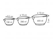 Миски пластиковые DELICIA, набор 3 шт.