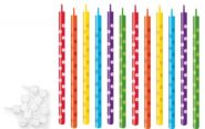 Свечи для торта с подставками DELICIA KIDS 10 см, 12 шт.