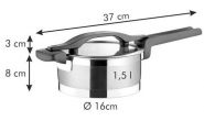 Ковш ULTIMA с крышкой d 16 см, 1,5 л