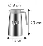Термос с дозатором CONSTANT MOCCA 1.2 л, нержавеющая сталь