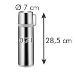 Термос с кружкой CONSTANT MOCCA 0,7 л, нержавеющая сталь
