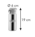 Спорт-термос с замком CONSTANT MOCCA 0,3 л, нержавеющая сталь