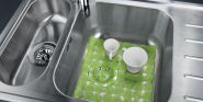 Коврик для раковины CLEAN KIT 32x28 см, листочки