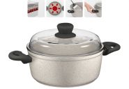 Кастрюля с антипригарным покрытием с крышкой MARMIA 20 см/2,2 л