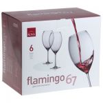 Набор бокалов для вина 670 мл Flamingo, 6 шт