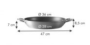 Глубокая сковорода GrandCHEF ø 30 см, 2 ручки,