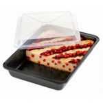 Лист для выпечки глубокий с пластмассовой крышкой DELICIA 36 x 25 см Лист для выпечки глубокий с пластмассовой крышкой DELICIA 36 x 25 см