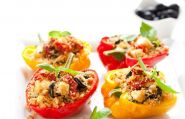 Перец фаршированный кус-кусом и овощами Перец фаршированный кус-кусом и овощами